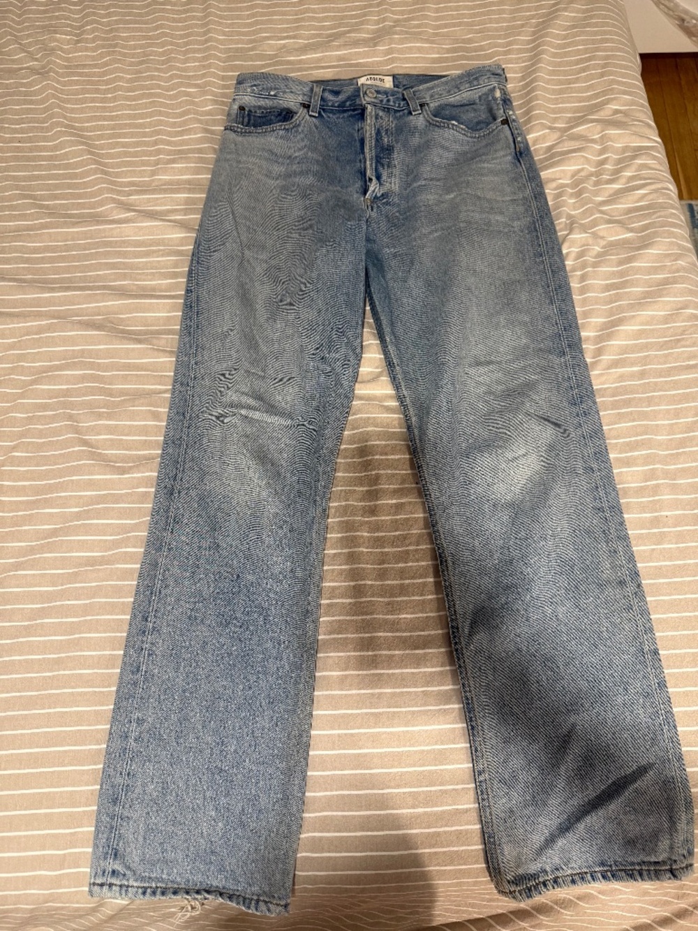 Agolde '90s Pinch Waist high-rise straight-leg organic jeans Sz 29